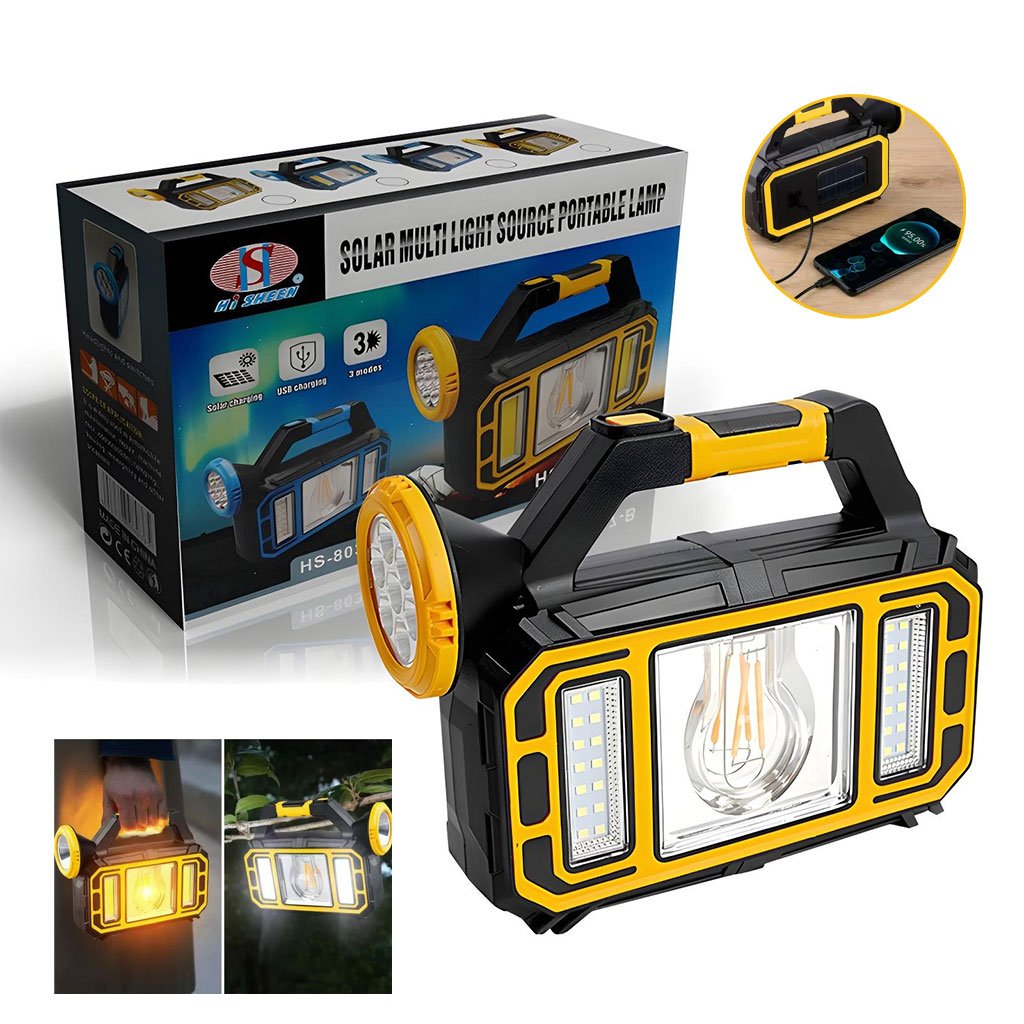 Lampe Solaire Portable Multifonctionnelle HS-8036-7 – مصباح شمسي محمول متعدد الوظائف image 11