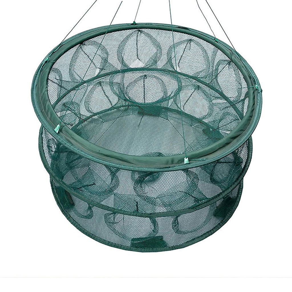 Piège de Pêche Rond Pliable – 20 Trous, Portable, 70 cm – شبكة صيد الأسماك قابلة للطي 20 فتحة، دائرية، محمولة، 70 سم image 2