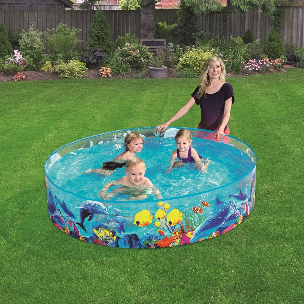 Piscine Rigide Aquarium 183x38 cm Bestway Enfants – مسبح صيفي صلب برسومات الأسماك للأطفال image 1