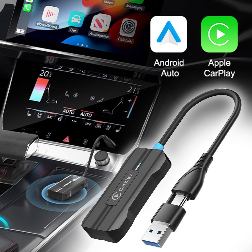 Adaptateur CarPlay & Android Auto Sans Fil – Plug & Play  image 0