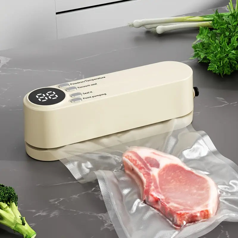 Mini scelleuse sous vide et Extracteur d’air portable 60 kPa avec 3 niveaux de température image 2