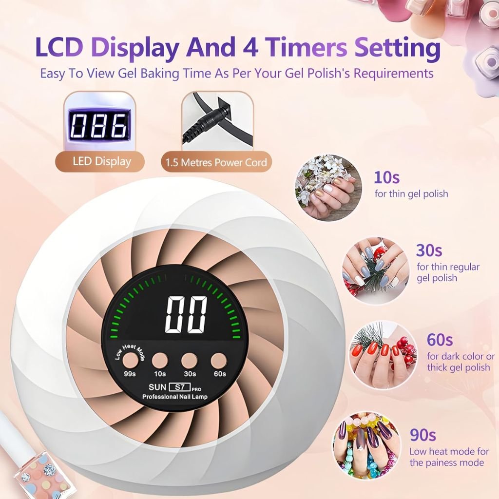 Lampe UV LED 268W – Séchage Gel Ultra-Rapide avec Capteur Automatique image 9