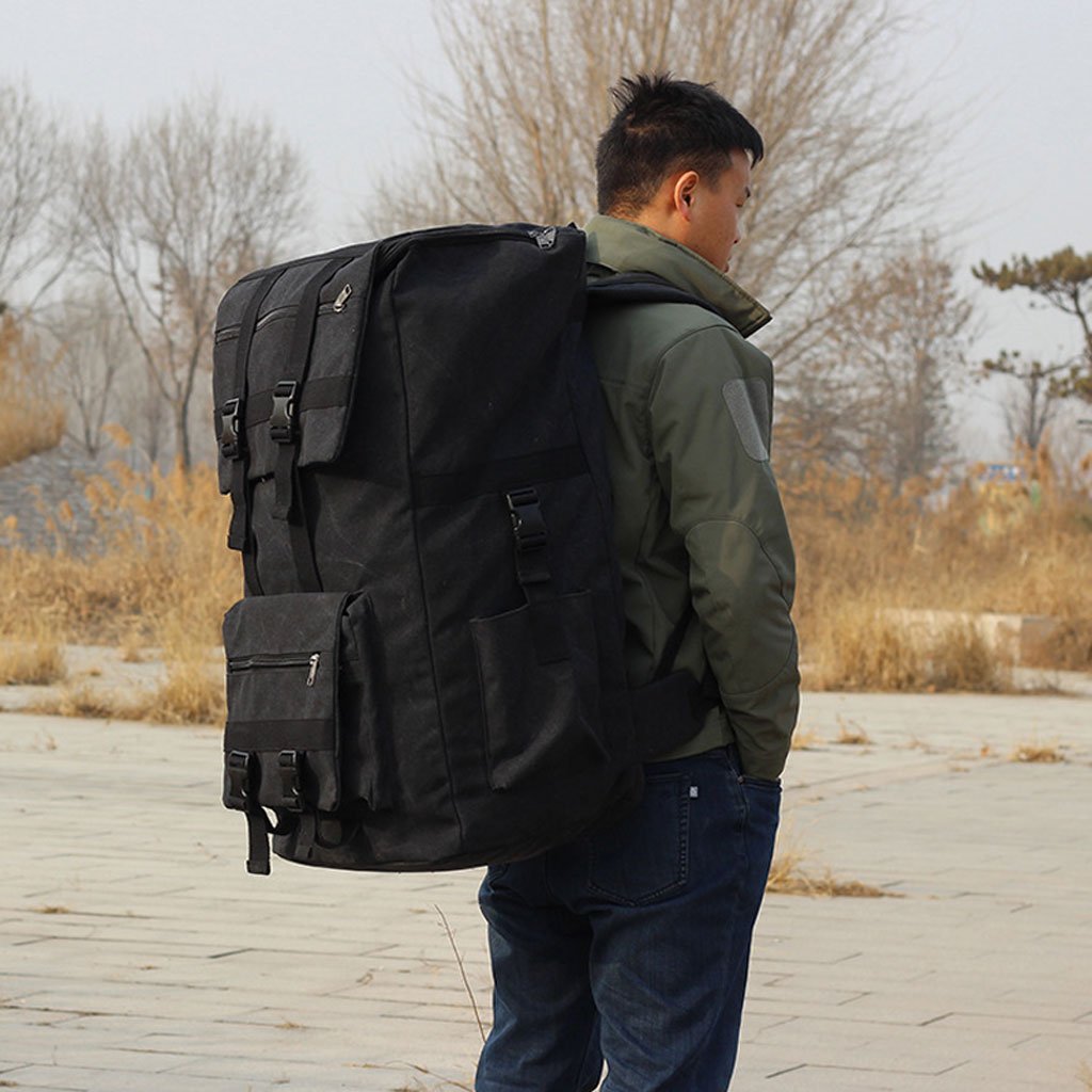 Sac à dos de randonnée tactique KAWZU 120L – SDM05 حقيبة ظهر تكتيكية للرحلات بسعة 120 لتر image 4