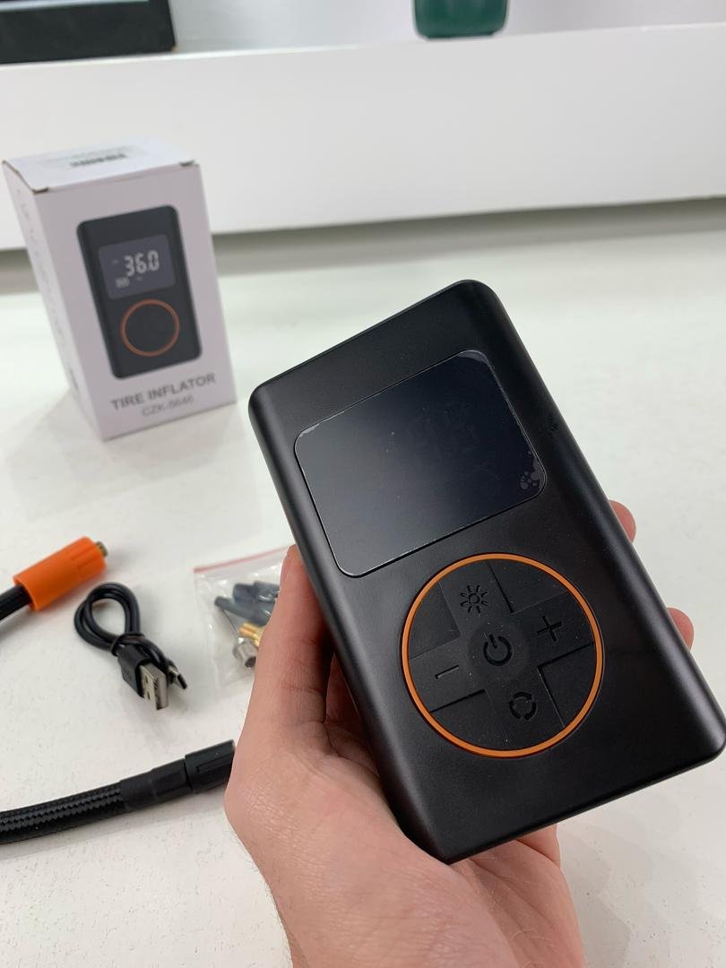 Compresseur d’air pour pneus de voiture avec manomètre numérique image 3