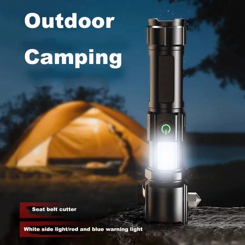 Lampe torche LED rechargeable avec Power Bank مصباح يدوي قابل للشحن مع باور بانك image 1
