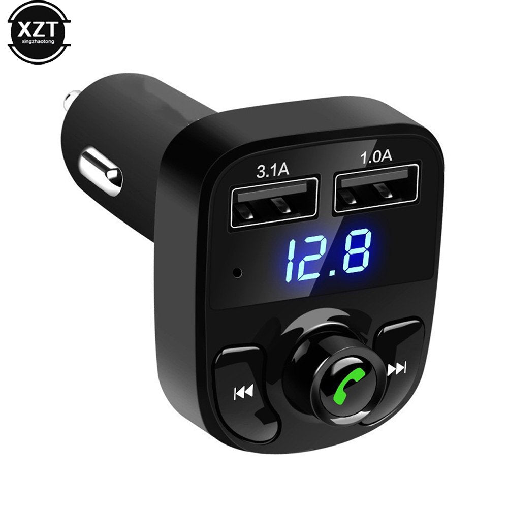 Transmetteur FM Bluetooth Voiture – Double USB, Appels Mains Libres, Charge Rapide image 3