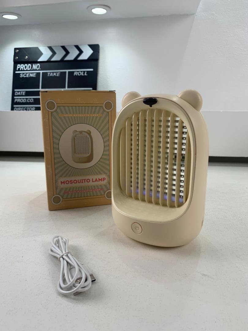 Lampe Anti-Mouches Silencieuse en Forme d’Ours – Rechargeable & Sûre image 3