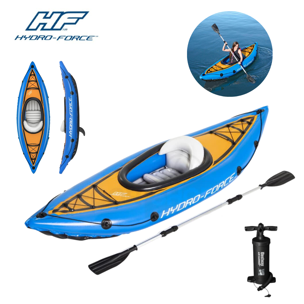 Kayak Gonflable 1 Place Hydro-Force Cove Champion 275 x 81 cm Bestway 65115 – قارب كاياك قابل للنفخ لشخص واحد image 1