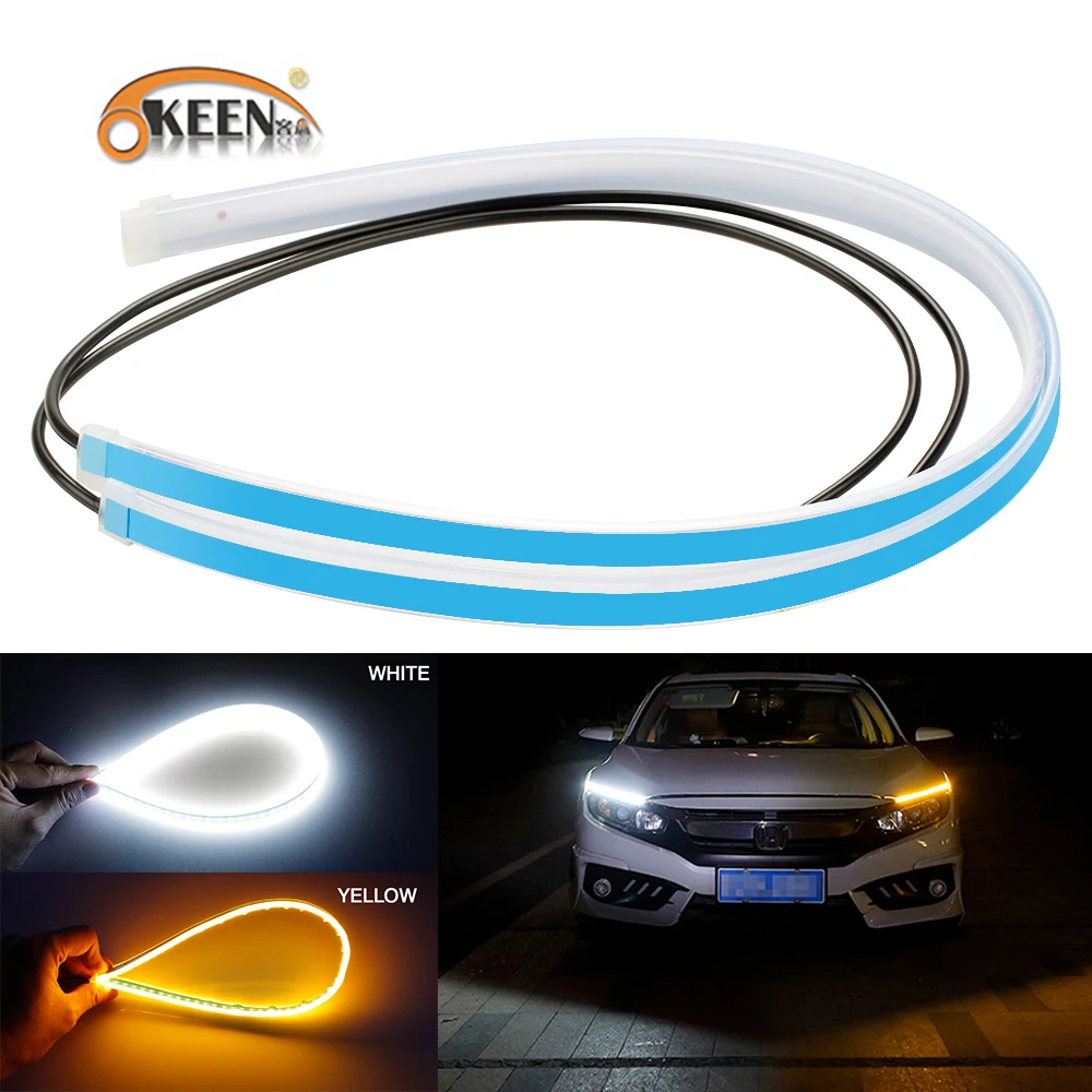 Bande LED Clignotante pour Phares – 2 Pièces 60 cm, Blanc & Orange image 7