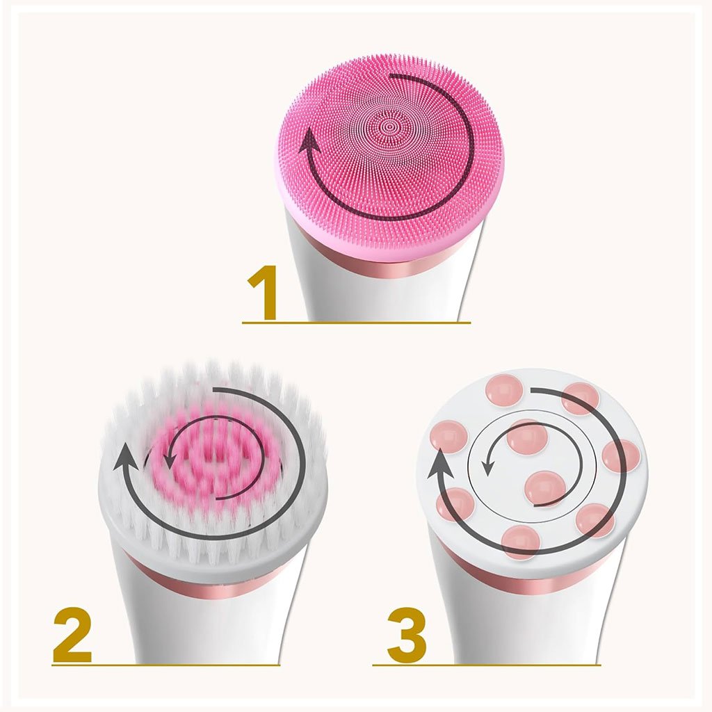 Brosse Nettoyante Visage Électrique à Micro-Vibrations Étanche – فرشاة تنظيف الوجه image 2