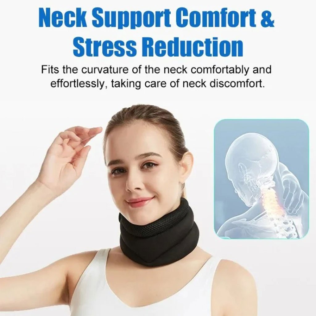 Collier Cervical Ergonomique Réglable pour Posture et Soulagement du Cou دعامة عنق مريحة قابلة للتعديل لتصحيح الوضعية وتخفيف الألم image 2