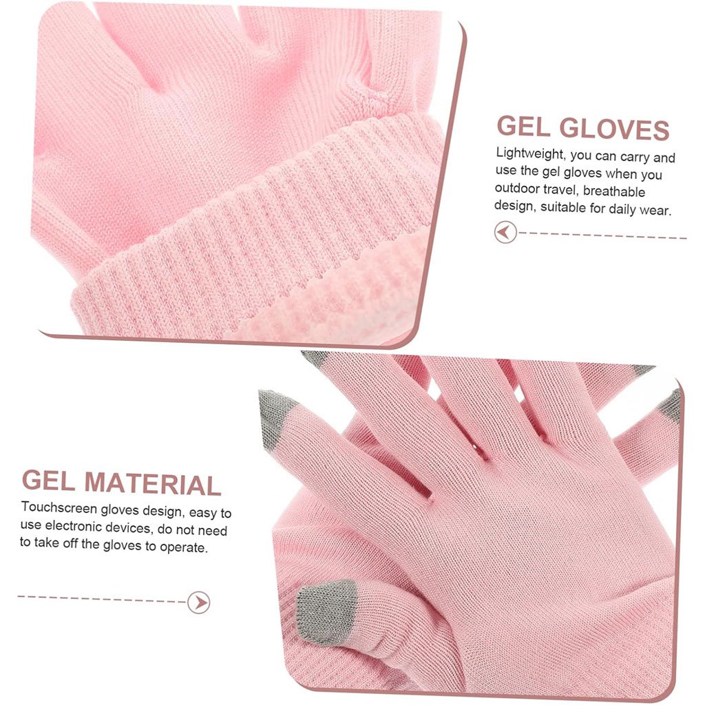 Gants Hydratants Coton avec Écran Tactile – Soin Nuit Mains Sèches image 2