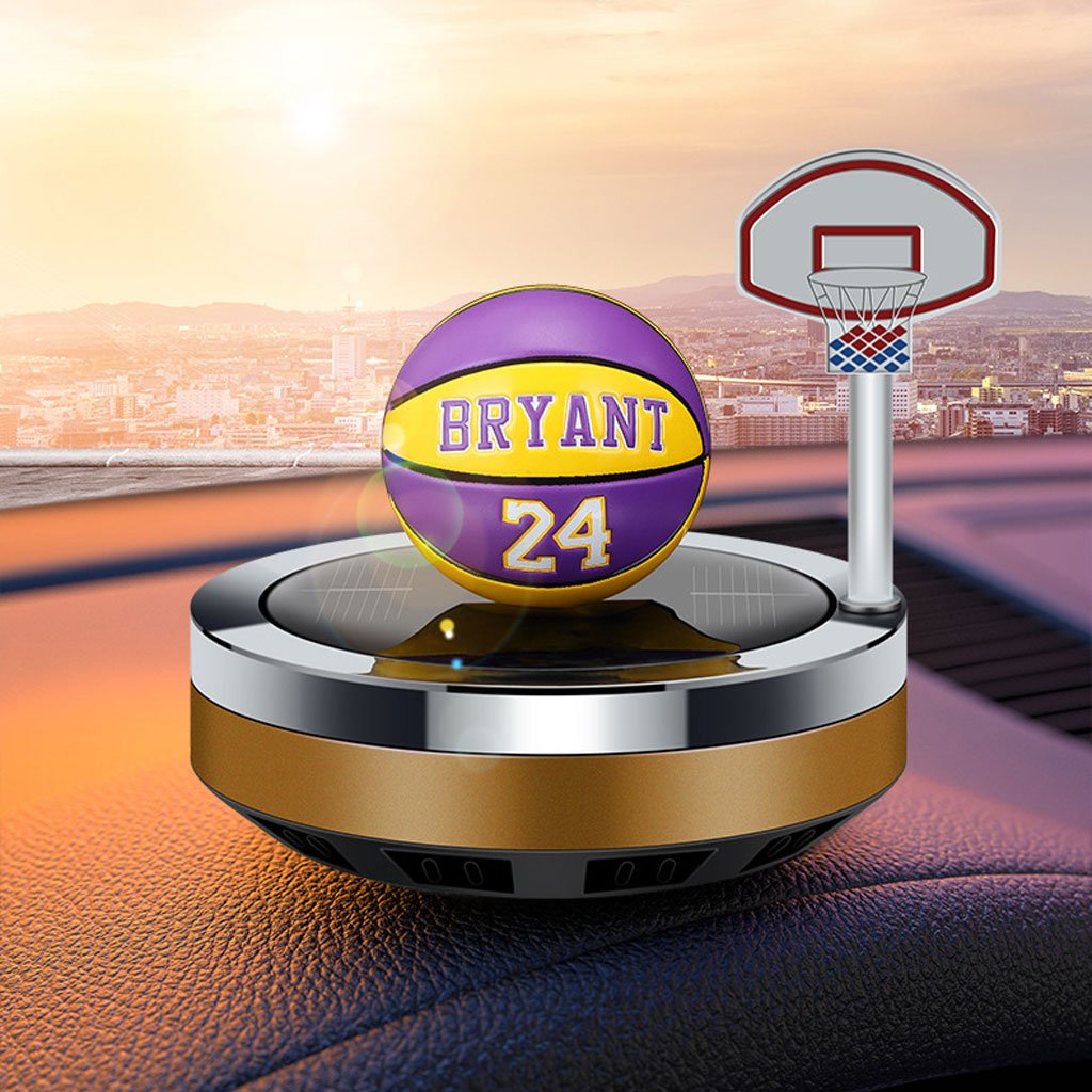Purificateur d’Air Solaire Rotatif pour Voiture – Design Basketball image 0