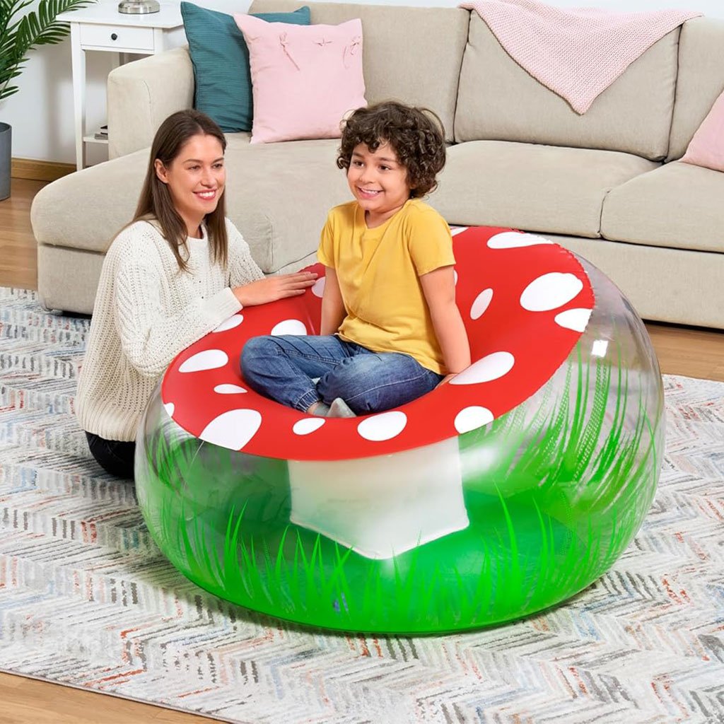 Fauteuil Gonflable Géant Champignon 112x112x66 cm Bestway 75123 – أريكة قابلة للنفخ image 0