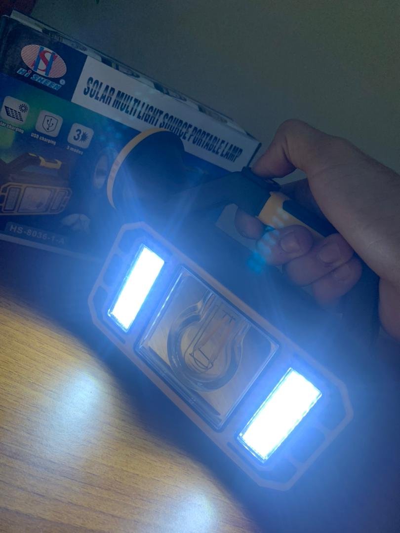 Lampe Solaire Portable Multifonctionnelle HS-8036-7 – مصباح شمسي محمول متعدد الوظائف image 6