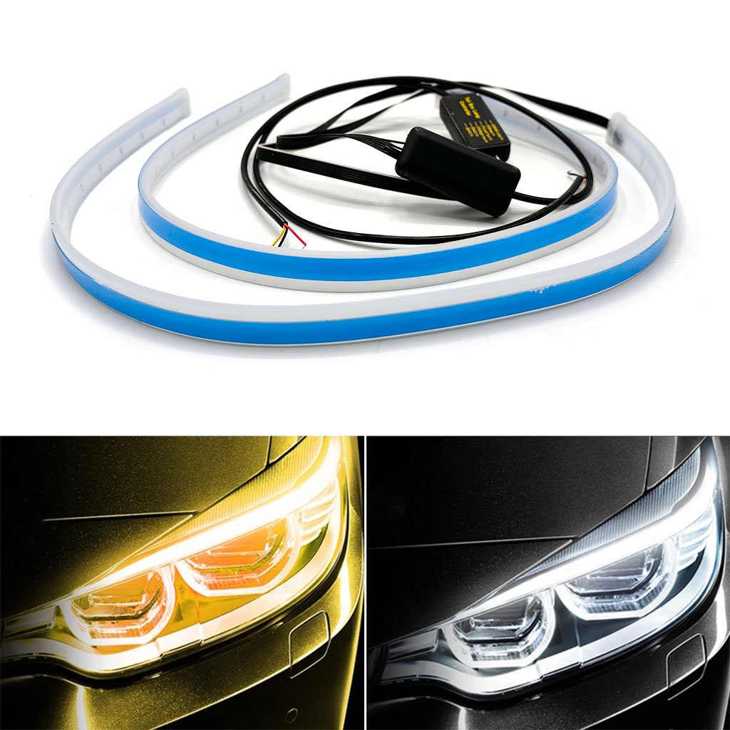 Bande LED Flexible Bicolore pour Feux de Jour et Clignotants – Universelle pour Voiture image 0