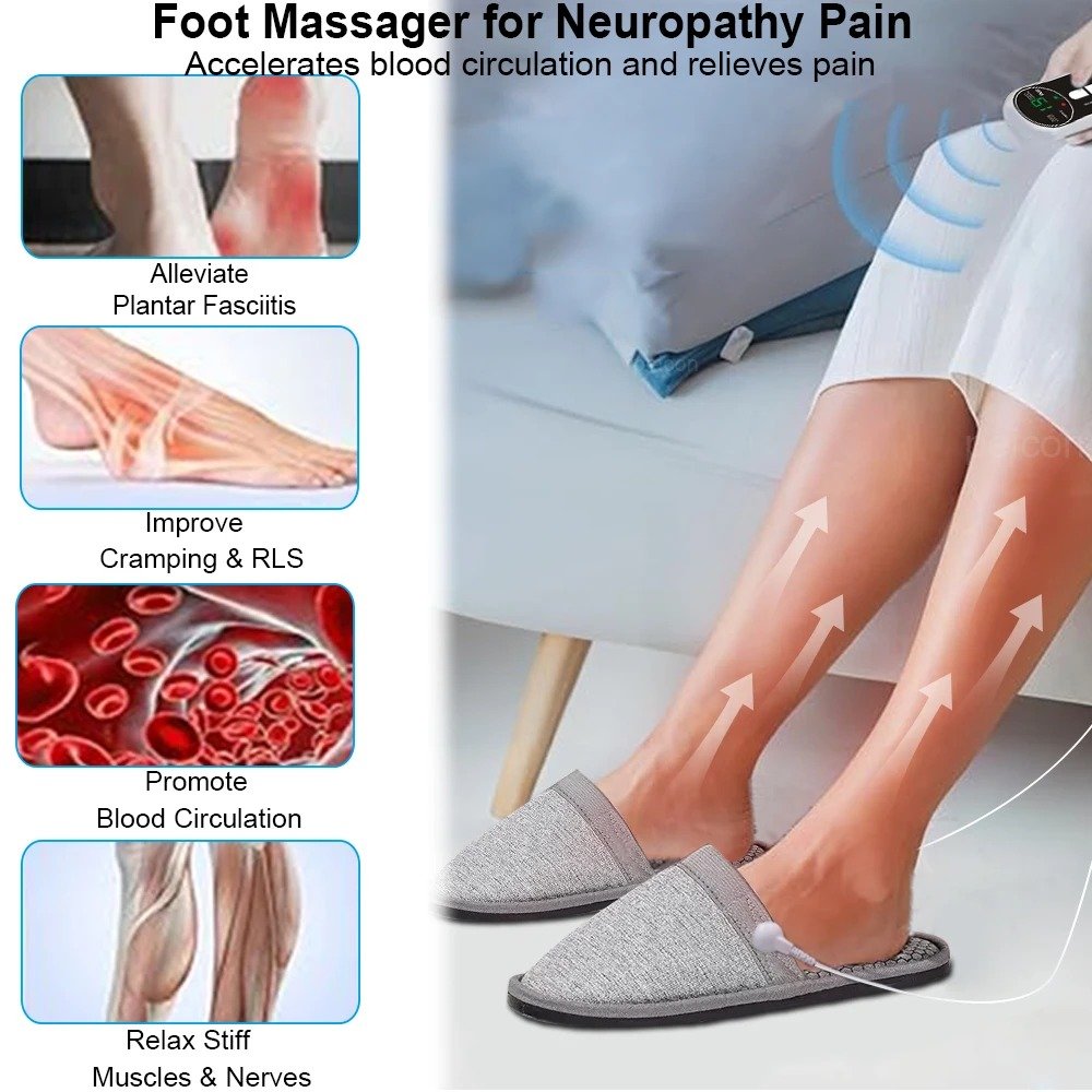 Chaussures de massage intelligentes à technologie EMS – détente, soin et stimulation circulatoire image 4