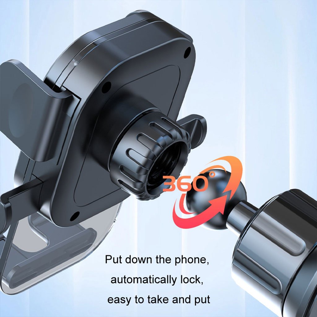 Support Téléphone Voiture Intelligent à Gravitée – ABS & Silicone image 3