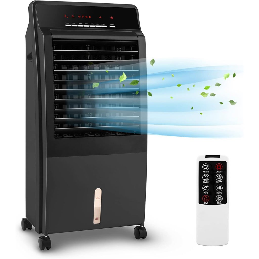 Rafraîchisseur d’Air Mobile 4-en-1 avec Ioniseur et Réservoir 8L image 0