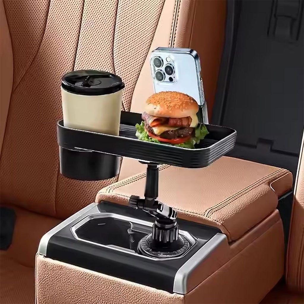 Tablette de voiture rotative pour porte-gobelet – pratique et stable image 5