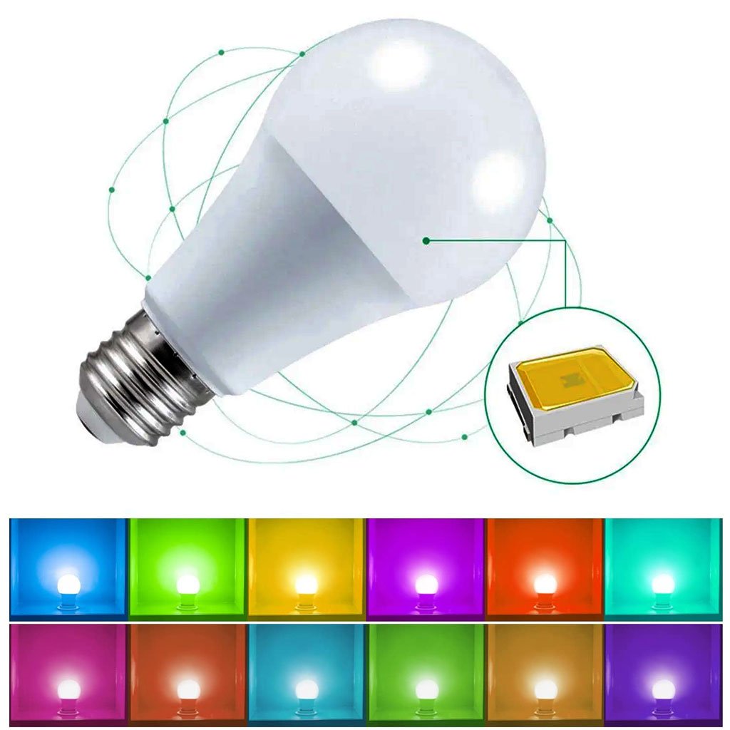 Ampoule LED RGB E27 avec Télécommande – Ambiance Personnalisée et Économie d’Énergie image 1