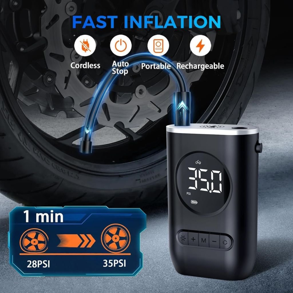Compresseur d’Air Portable 150 PSI Sans Fil – BumaiGo image 4