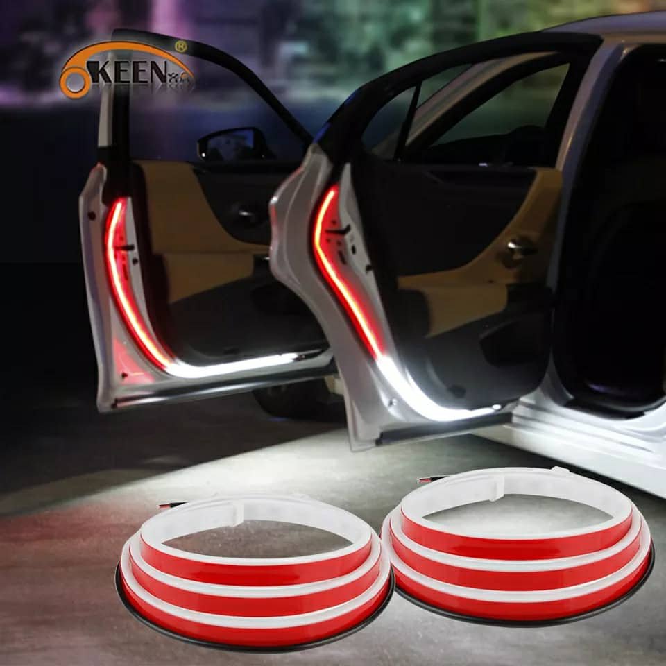 Bande LED d’Avertissement pour Portière – Lumière Rouge et Blanche 120 cm image 0