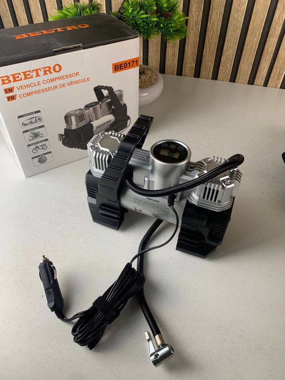 Compresseur d’air double piston pour voiture – Puissance 180W image 1