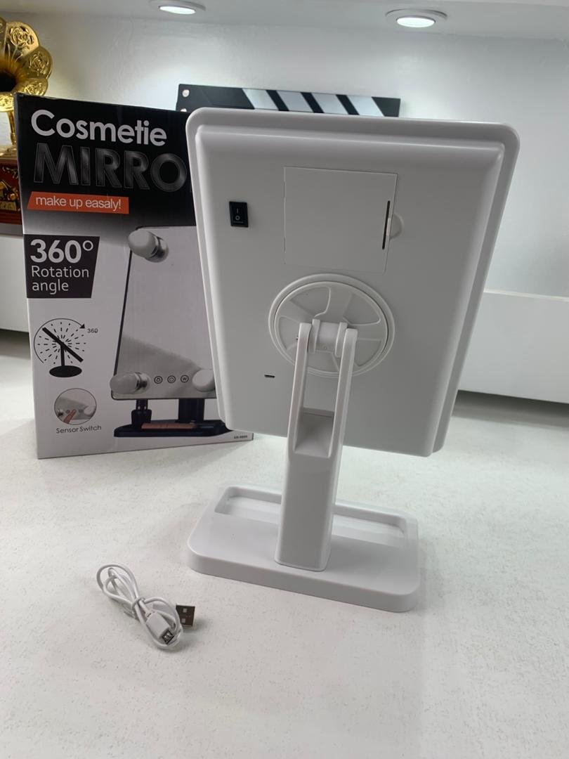 Miroir de Maquillage LED Compact avec Éclairage Réglable et Recharge USB – مرآة مكياج مضيئة image 4