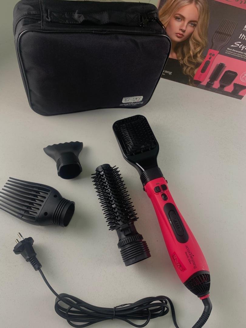 Brosse Sèche-Cheveux Céramique Ionique 1000W avec Accessoires – Coiffage Pro à Domicile image 3