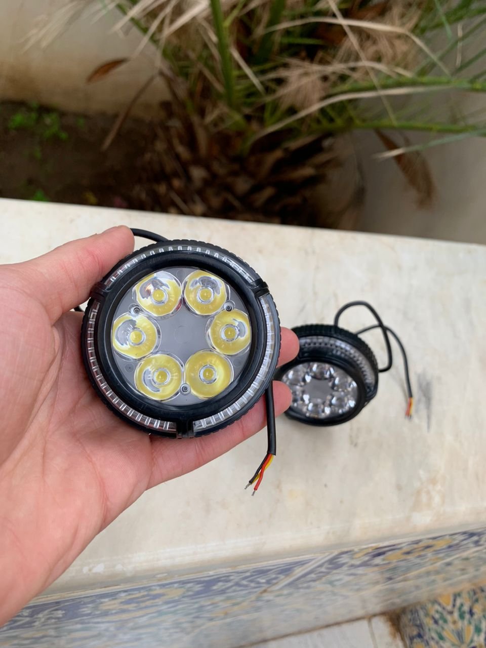 Phares Moto LED Haute Puissance – Lot de 2 Phares Avant 6 LED image 2
