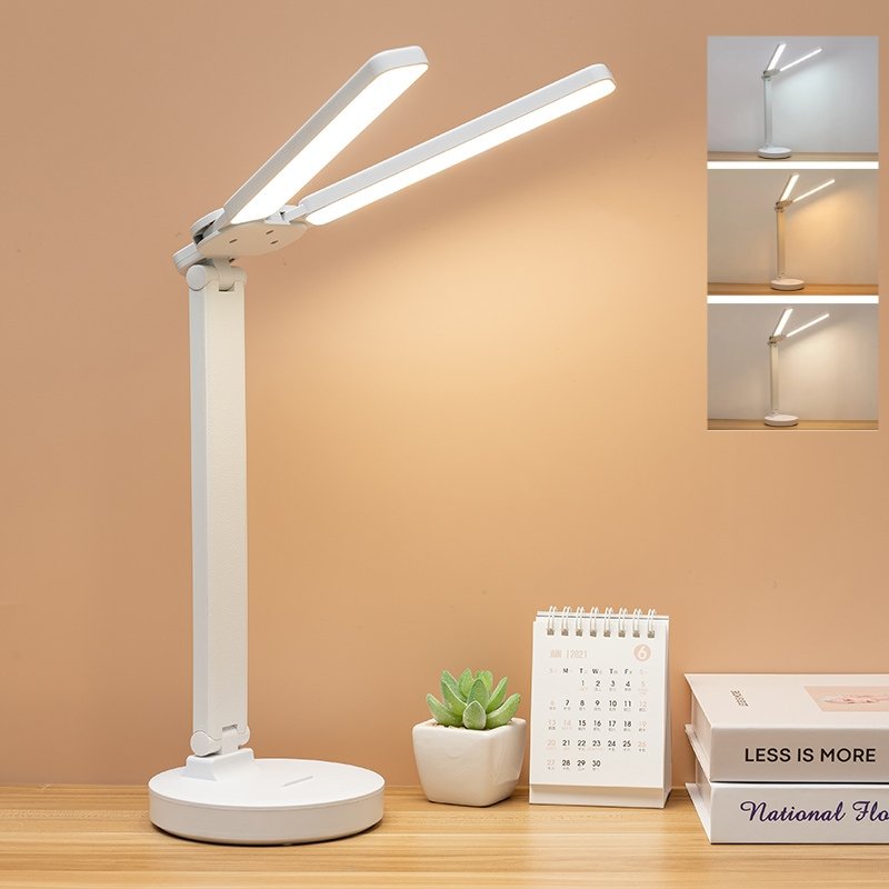 Lampe de Bureau Tactile LED Rechargeable – 3 Couleurs d’Éclairage image 2