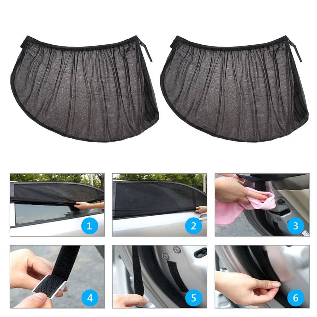 Pare-Soleil Latéral Voiture en Maille Nylon – Protection Double Couche image 1