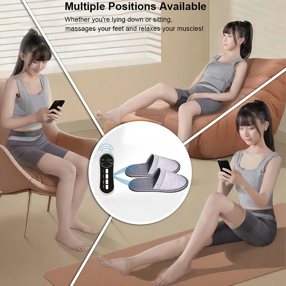 Chaussures de massage intelligentes à technologie EMS – détente, soin et stimulation circulatoire image 7