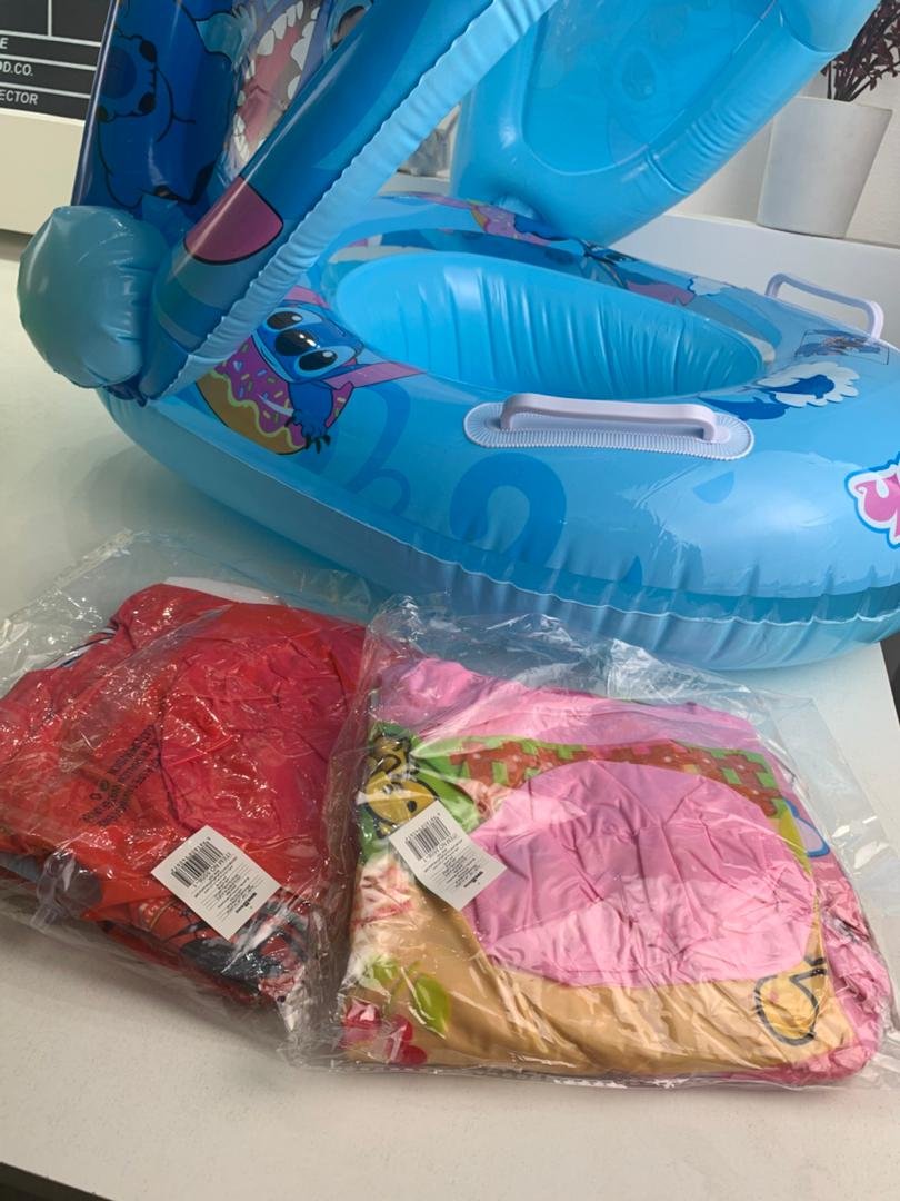 Bouée Bébé Gonflable avec Toit de Protection Solaire – عوامة سباحة قابلة للنفخ مع مظلة للأطفال image 5