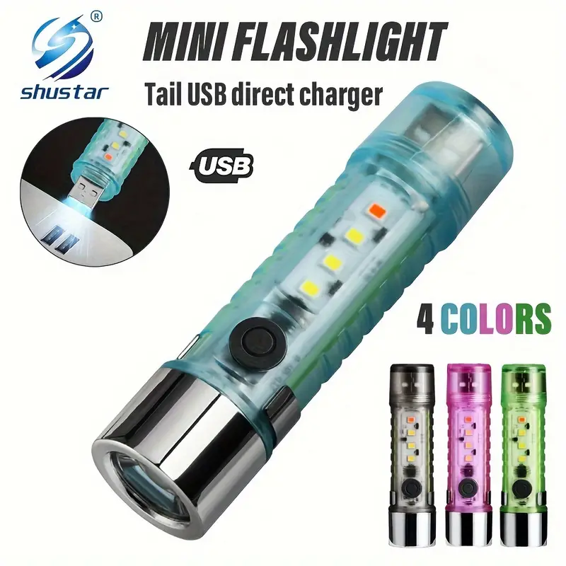 Lampe de Poche LED Rechargeable 800 Lumens avec Zoom et Modes Multiples image 0