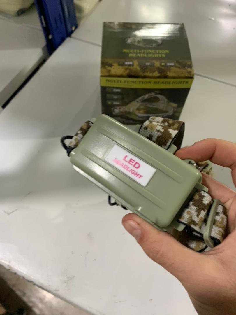 Lampe frontale LED motif camouflage rechargeable مصباح رأس قابل للشحن بنمط التمويه image 8
