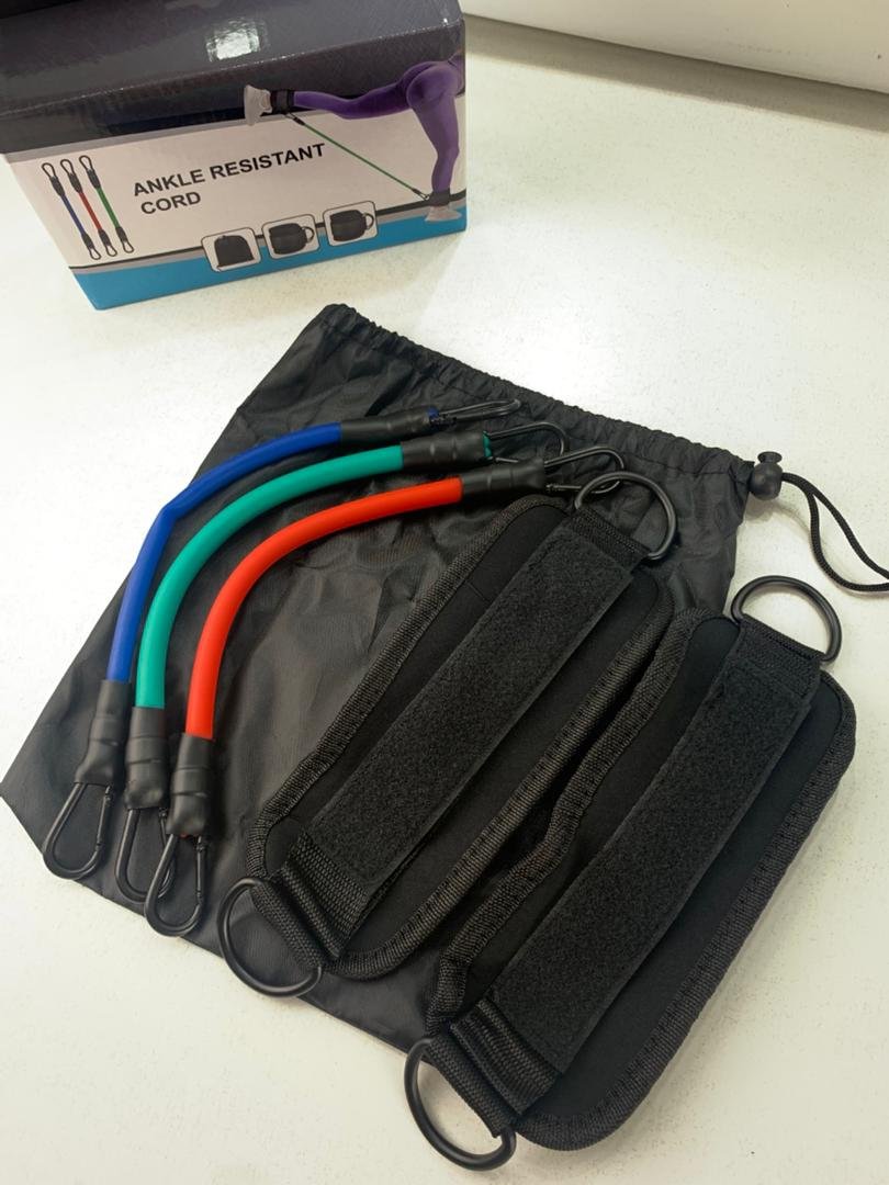 Bande de Résistance de Fitness avec Sangle Cheville – Entraînement Complet des Jambes à Domicile ou en Voyage image 8