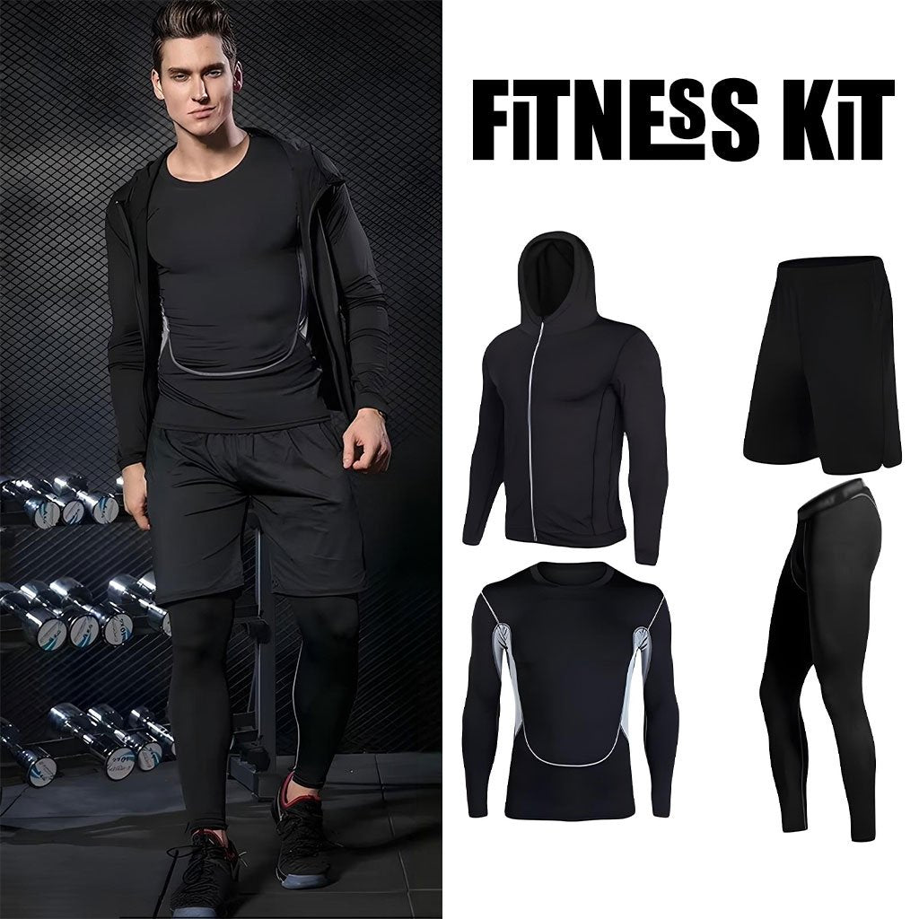 Ensemble Sport 4 en 1 Homme – Léger, Séchage Rapide, Compression et Confort image 6
