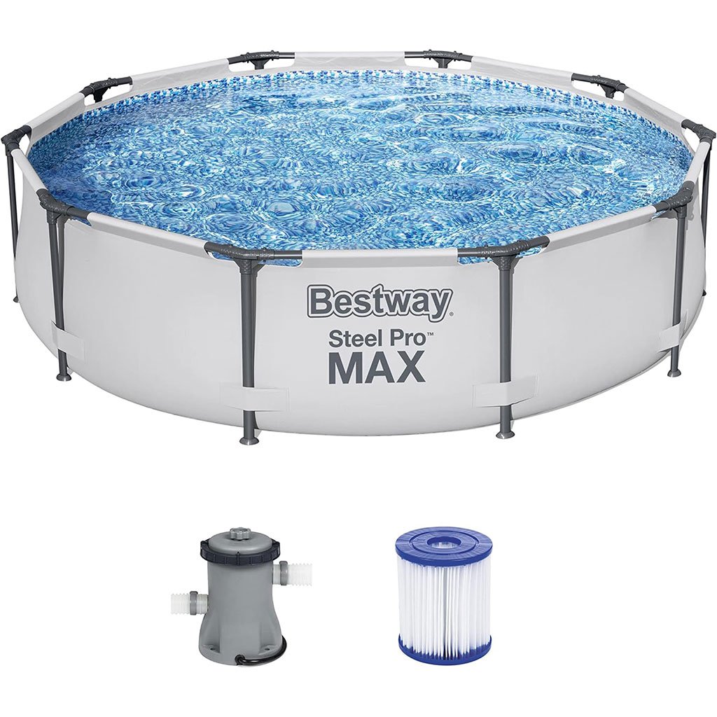 Piscine Ronde Autoportante 305 x 76 cm avec Pompe de Filtration – مسبح دائري مع مضخة تنقية image 0