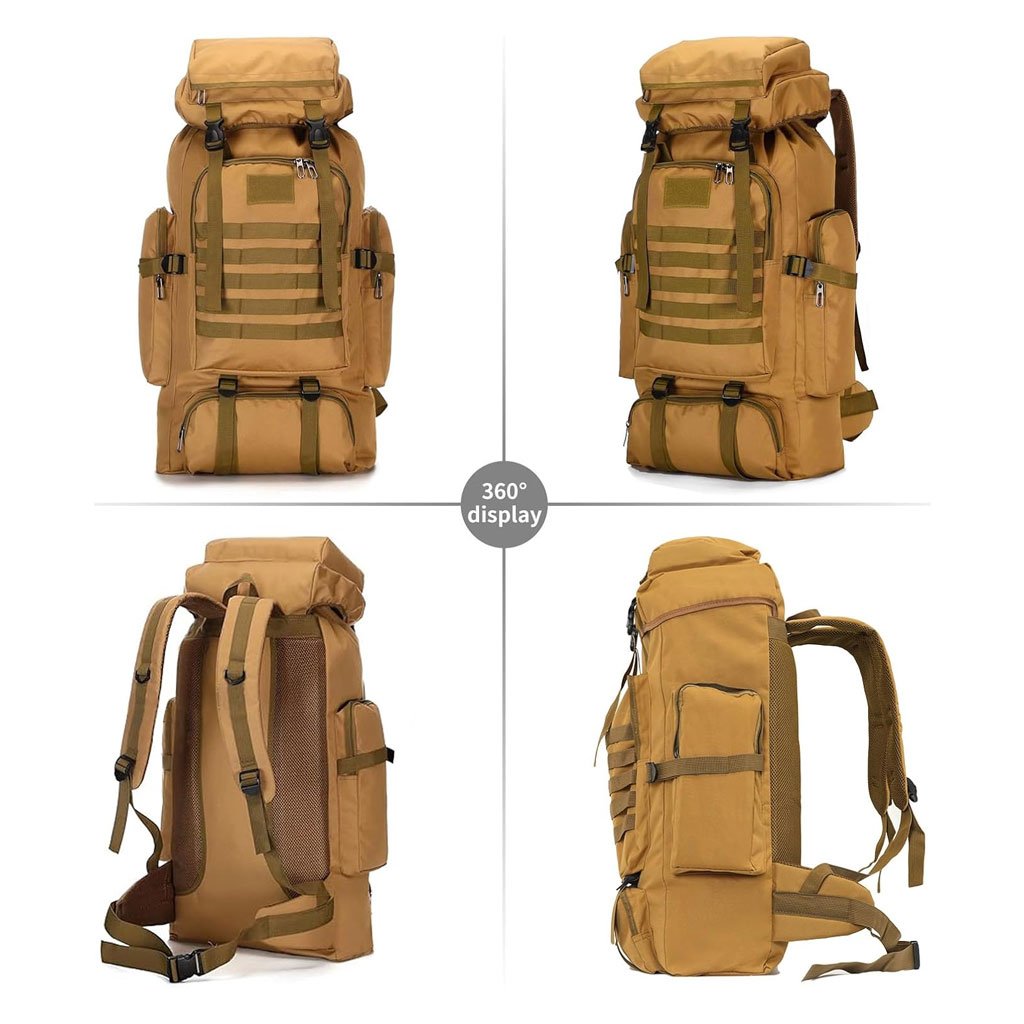 Sac à dos de randonnée tactique URUS 80L – Modèle SDM09 – حقيبة ظهر تكتيكية للتخييم بسعة 80 لتر image 4