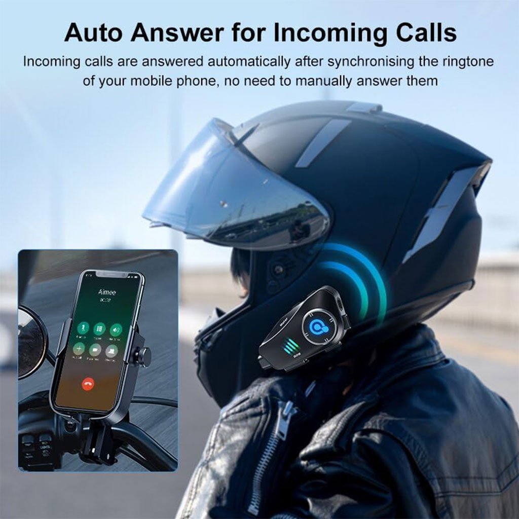Oreillette Bluetooth pour Casque Moto avec Caméra HD Intégrée – Enregistrez et Profitez du Son en Toute Liberté image 7