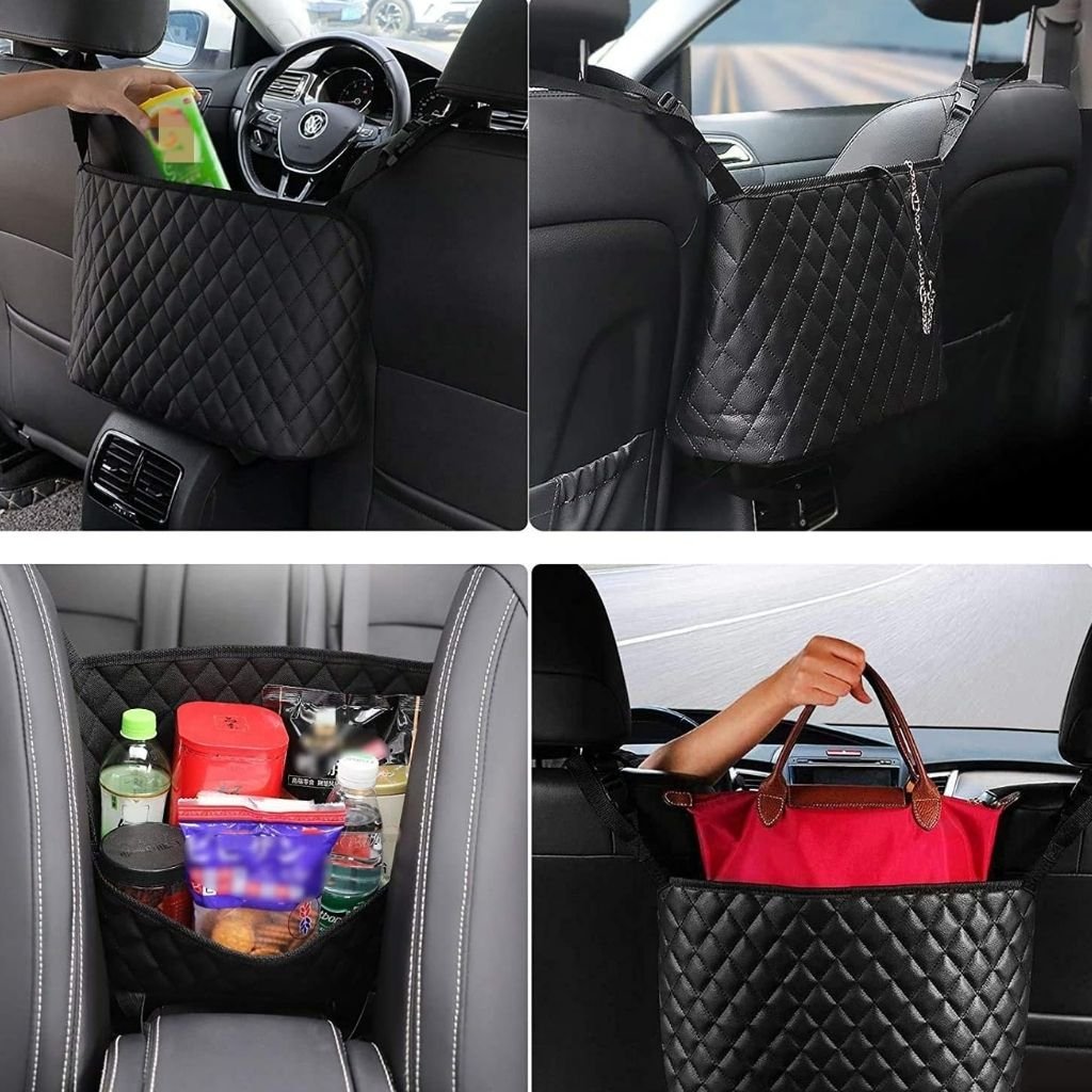 Sac de Rangement Suspendu entre Sièges – Filet Organisateur pour Voiture image 3