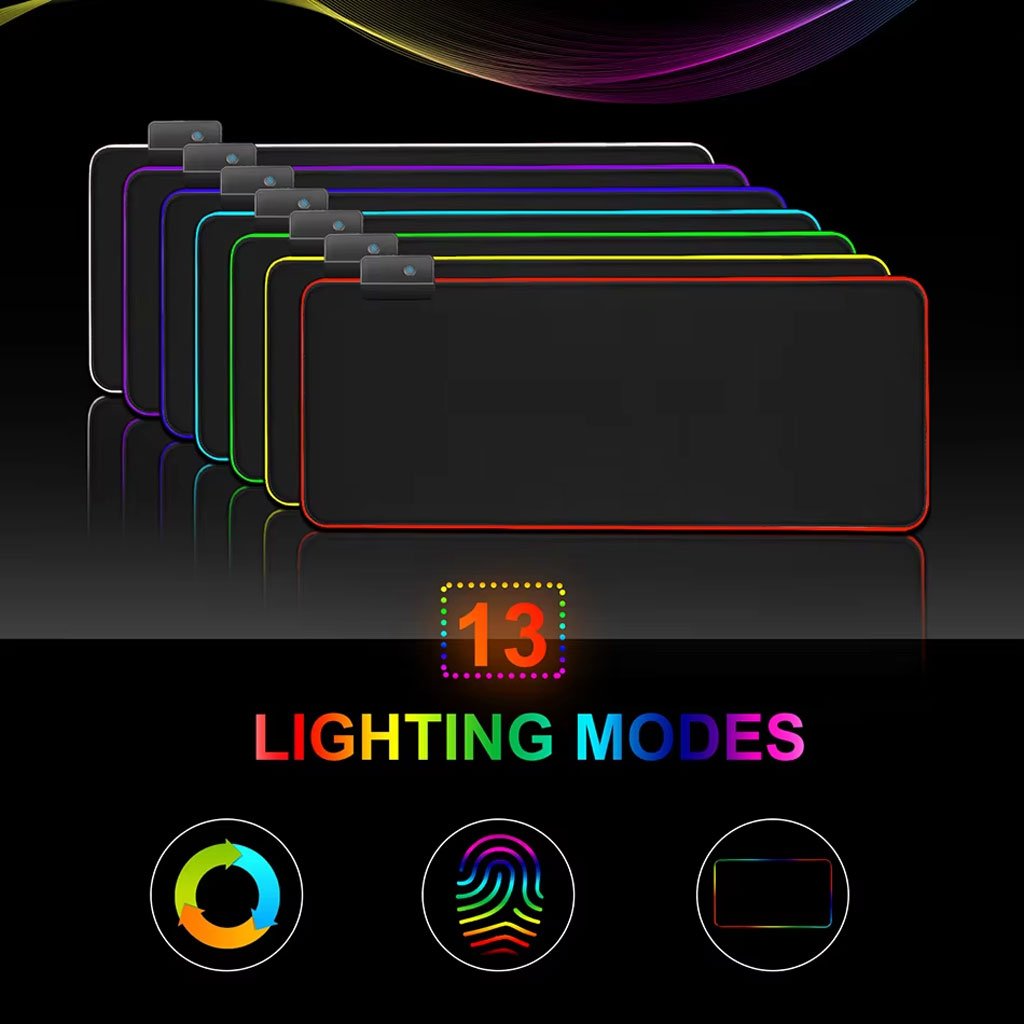 Tapis de Souris XXL Rétroéclairé RGB – Surface Ergonomique Antidérapante image 4