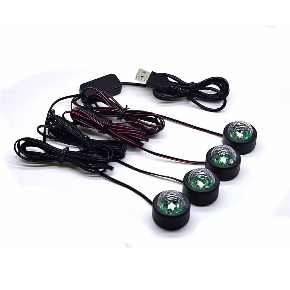 Éclairage LED Ambiance Étoilée USB – 4 Lumières Multicolores image 2