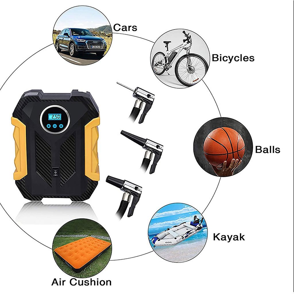 Compresseur d’Air Portatif CARSUN – Gonfleur d’Automobile 12V image 5