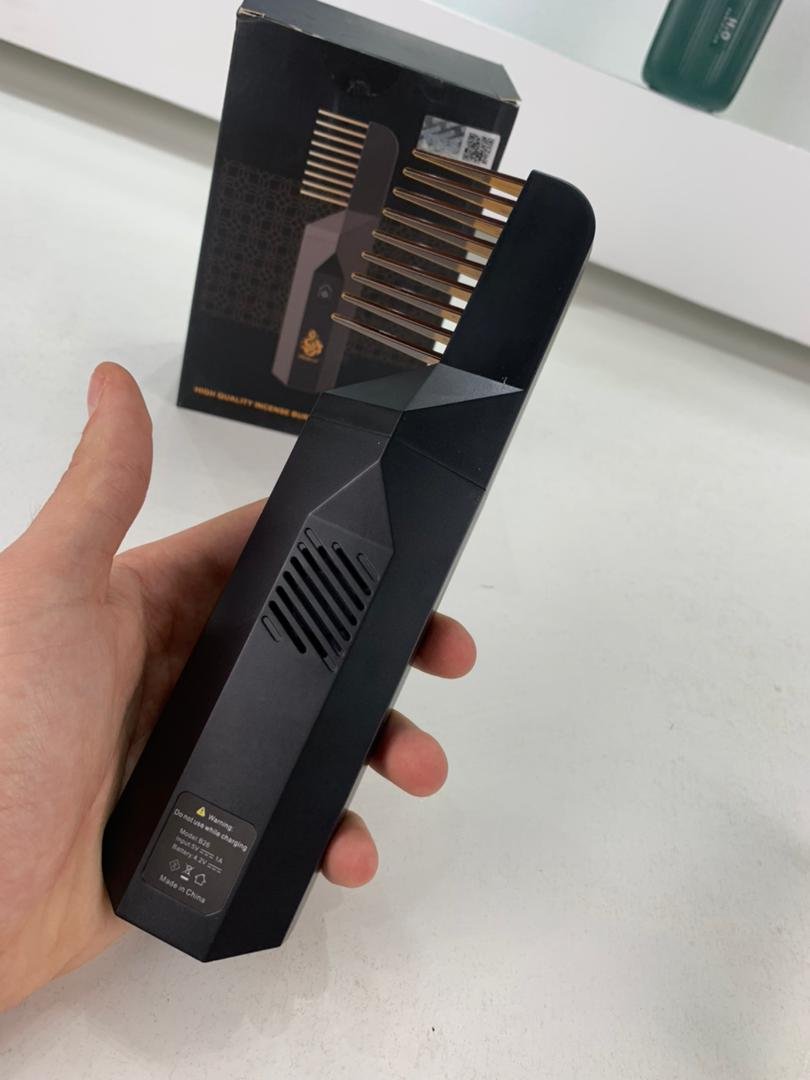 Brûleur d’Encens Électrique 2 en 1 avec Peigne Parfumé Portable Rechargeable مبخرة كهربائية 2 في 1 مع مشط معطر محمول وقابل للشحن image 4