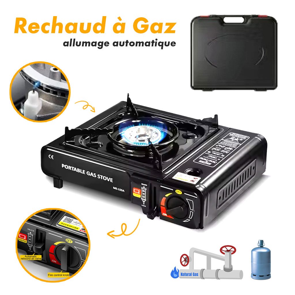 Réchaud à Gaz avec de Camping avec Allumage automatique – Puissant, Sécurisé et Portable image 9