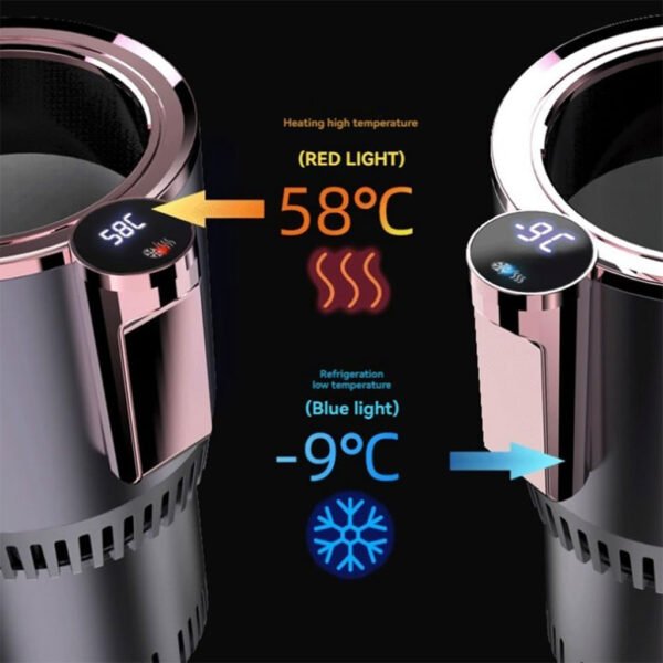 Porte-gobelet de voiture intelligent 2-en-1 – Chauffage & Refroidissement image 3
