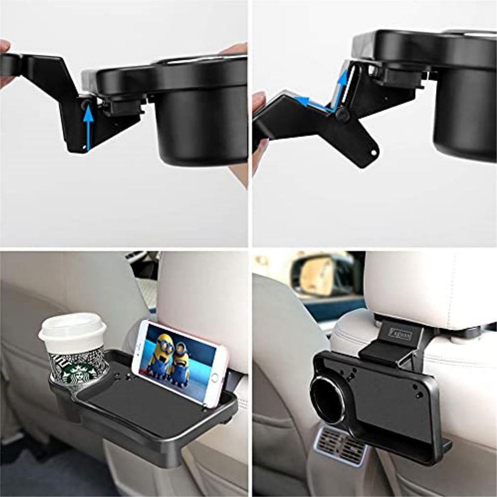 Porte-Gobelet de Voiture Pliable pour Dossier – Rangement Pratique et Compact image 2
